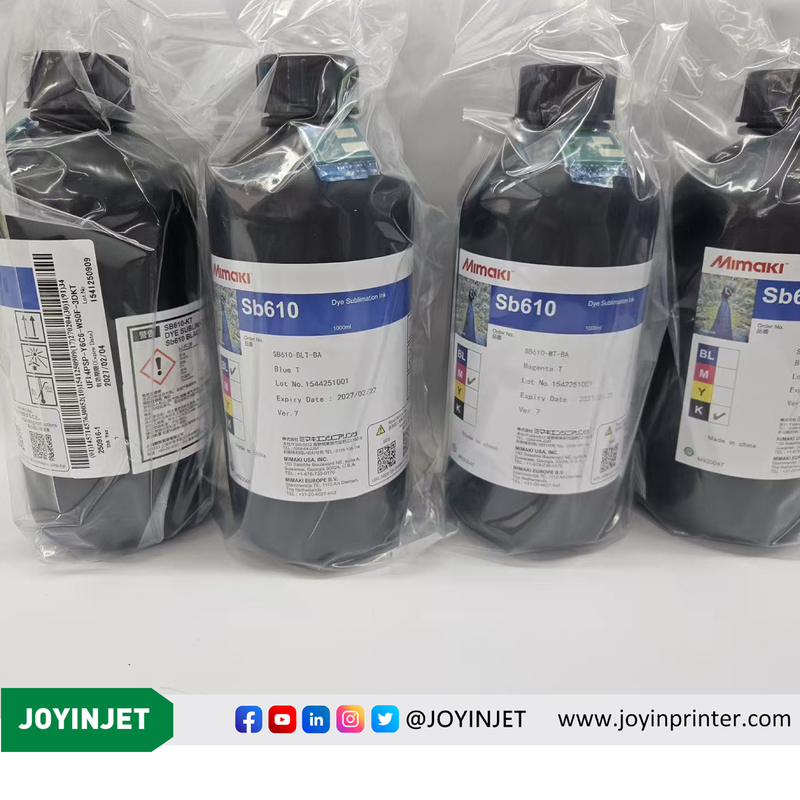 Genuine Original Mimaki SB610 Dye Sublimation Ink 1000ml for Vibrant Fade-Resistant Textile Printing