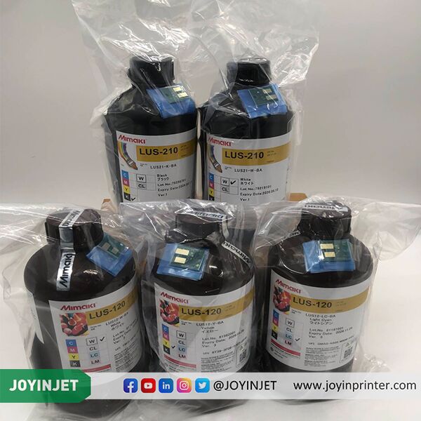 Mimaki LUS-210 Genuine Original UV Curable Ink 1000ml - Fast Curing & Durable with Optimized Compatibility for Industrial Printers