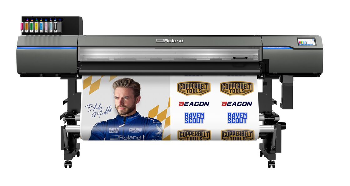 TrueVIS XG-640 Large-Format Eco Solvent Printer/Cutter with 819 sqft/hr Speed and TR3 Inks Featuring 7-inch Touch Panel