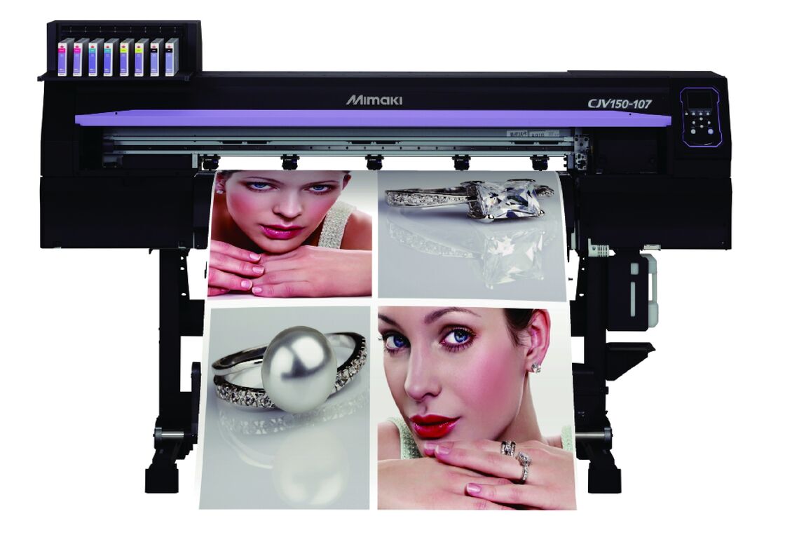 MIMAKI CJV150 series CJV150-75/107/130/160 Inkjet printer/cutter with silver ink
