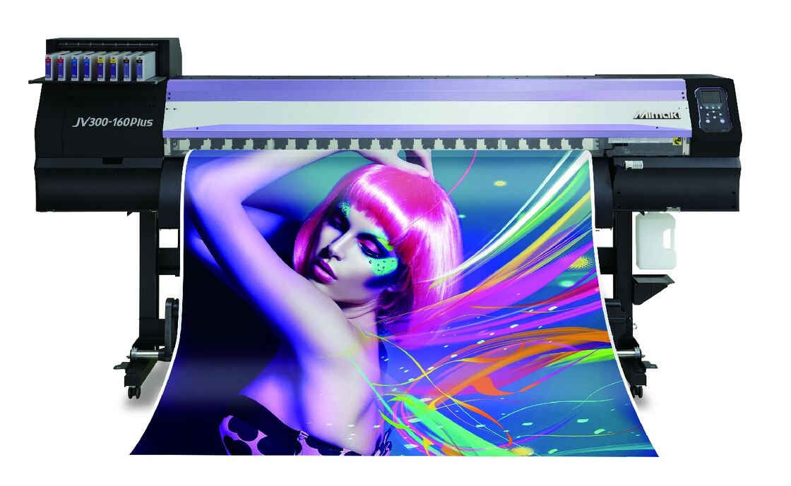 JV300 Plus Series Wide Format Inkjet Printer with 3-way Intelligent Heater, 1440dpi Resolution, and 700mm Width