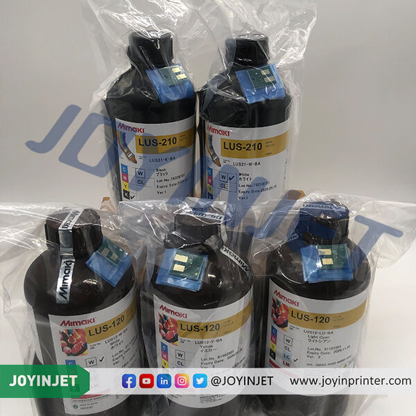 Original Mimaki LUS-120 UV Curable Ink 1000ml Bottle With Chip, LC LM C M Y K W CL, For UJF-3042MKII UJF-6042MKII JFX200 JFX500 SIJ-320 UV Printer