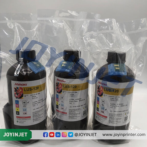 Original Mimaki LUS-120 UV Curable Ink 1000ml Bottle With Chip, LC LM C M Y K W CL, For UJF-3042MKII UJF-6042MKII JFX200 JFX500 SIJ-320 UV Printer