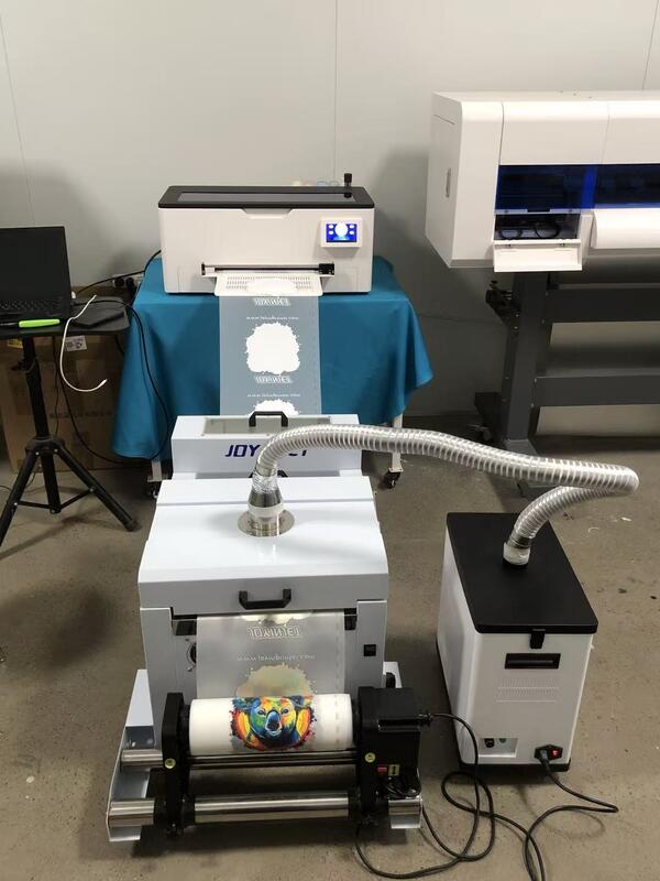 طابعة A3 سطح المكتب DTF و A3 مسحوق الهز 300mm عرض مع 1pc إيبسون XP600 رأس