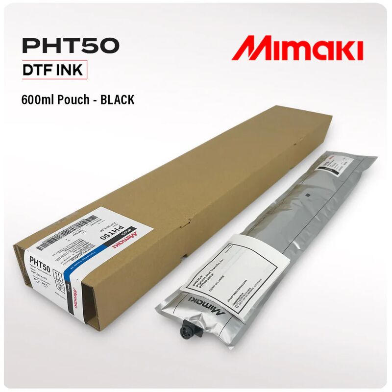 MIMKAI DTF INK PHT50 CMYK 600ML W 500ML Mimaki's first DTF specific ink DTF exclusive use