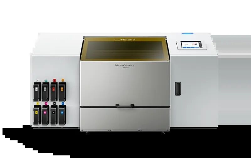 Roland VersaOBJECT MO Series Benchtop UV Flatbed Printer - High-Speed Printing with High-Definition Output for Versatile Substrates