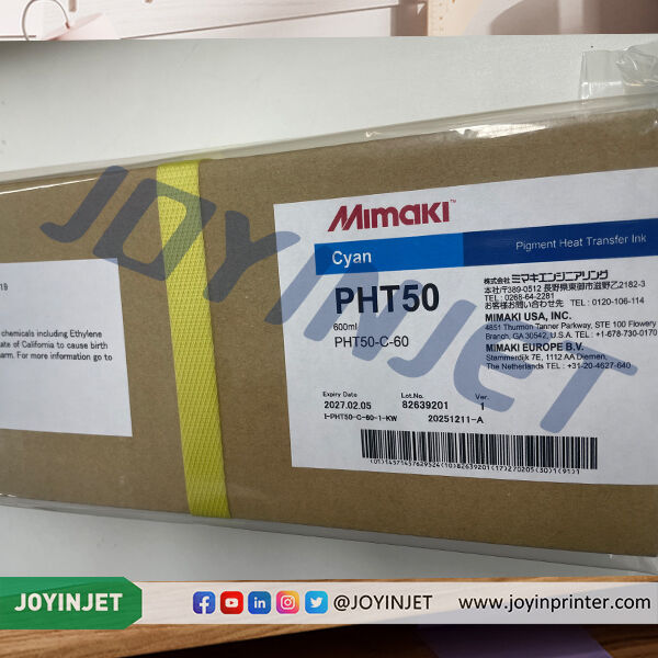 মূল Mimaki PHT50 হিট ট্রান্সফার পিগমেন্ট কালি সেট CMYK+White 600ml/500ml ECO PASSPORT TxF প্রিন্টারগুলির জন্য প্রত্যয়িত