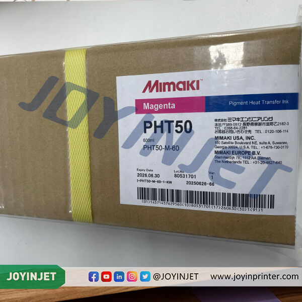 মূল Mimaki PHT50 হিট ট্রান্সফার পিগমেন্ট কালি সেট CMYK+White 600ml/500ml ECO PASSPORT TxF প্রিন্টারগুলির জন্য প্রত্যয়িত