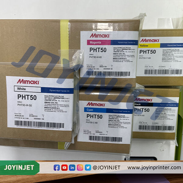 MIMKAI DTF INK PHT50 CMYK 600ML W 500ML Mimaki's first DTF specific ink DTF exclusive use