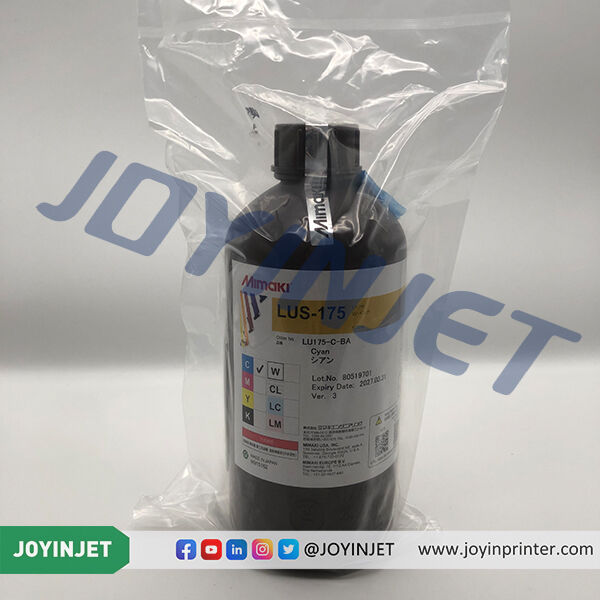 Original Mimaki LUS-175 UV Curable Ink 1000ml Bottle With Chip, C M Y K W