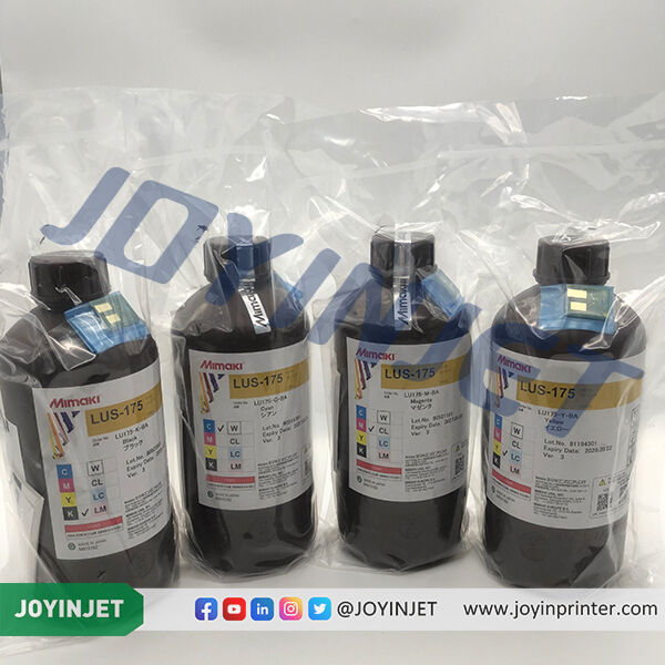 Original Mimaki LUS-175 UV Curable Ink 1000ml Bottle With Chip, C M Y K W