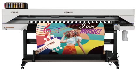 Mimaki CJV200-160/CJV200-75/JV200-160/CJV200-160B/JV200-160B Eco Solvent Inkjet Printer - GREENGUARD Gold Certified, Cloud-Connected Sign Making Machine with 22.0㎡/h Print Speed