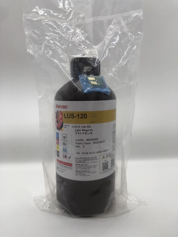 Mimaki LUS-120 UV Curable Ink 1000ml – Original UV Ink with Vibrant Fade-Resistant Colors for Flatbed Printers