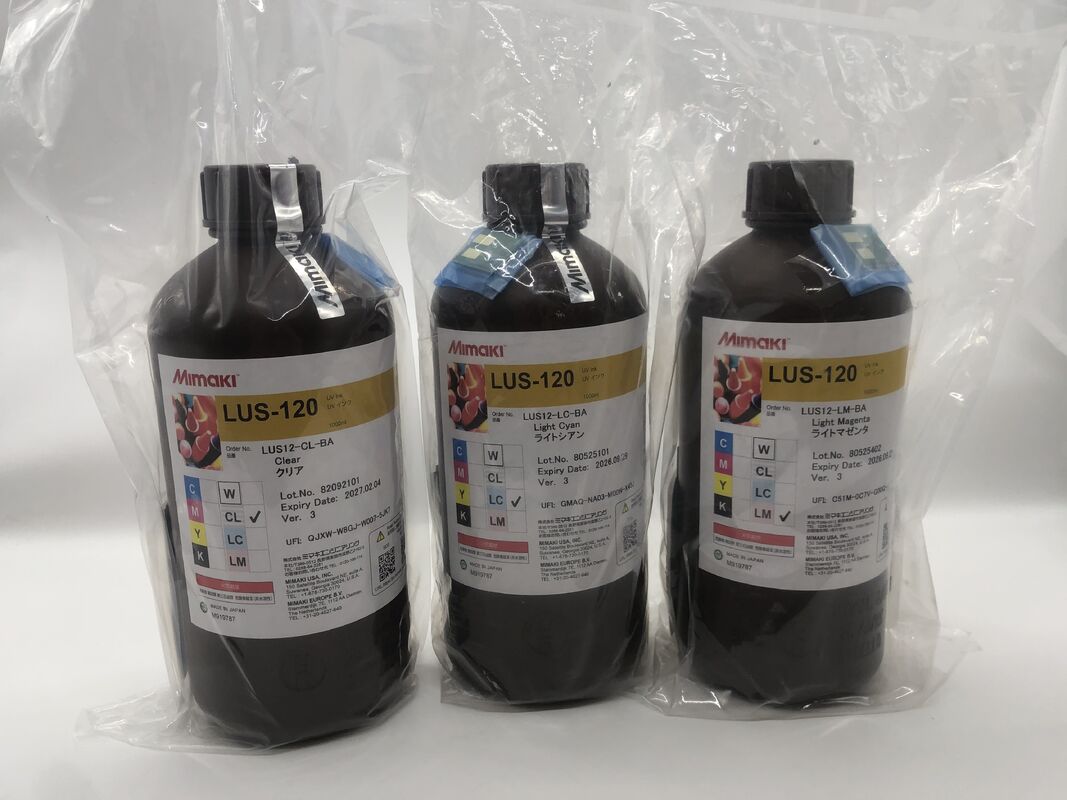 Mimaki LUS-120 UV Curable Ink 1000ml – Original UV Ink with Vibrant Fade-Resistant Colors for Flatbed Printers