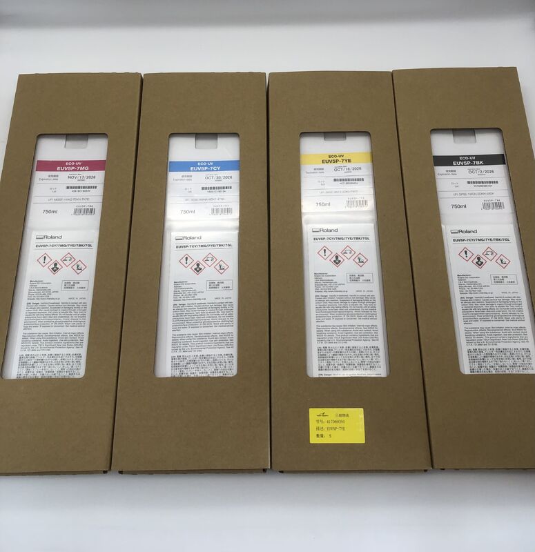 Roland EUV5P Eco-UV Ink Cartridges 750ml – Eco-Friendly Instant Dry Ink for Wide-Format Printers