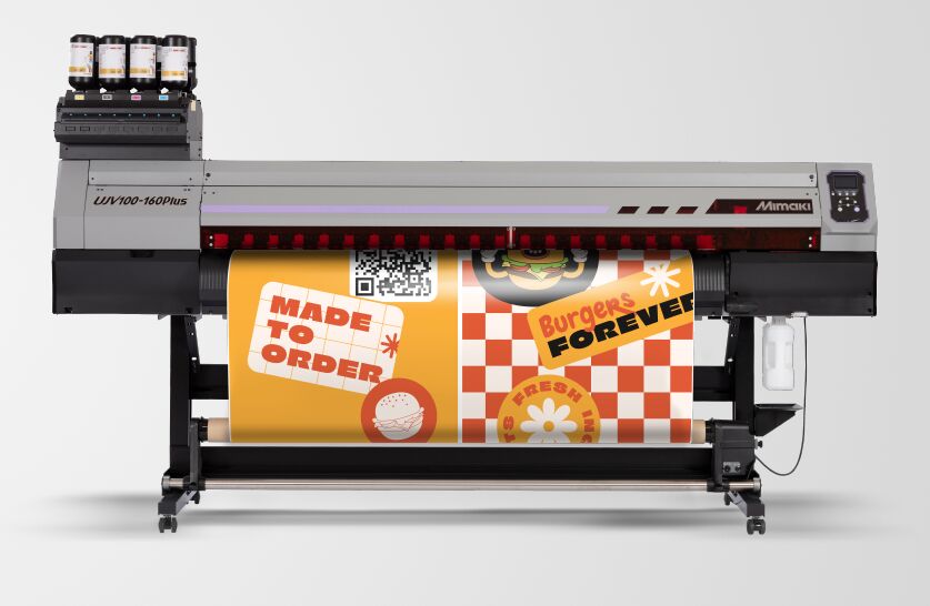 Mimaki UJV100-160Plus,White & Clear Ink CapabilityThe 64