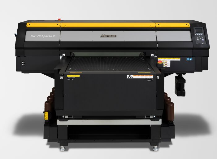 Original Mimaki UJF-7151 plus II e Industrial UV-LED Flatbed Printer with 1800 dpi High-Precision and 10mm Gap Printing.