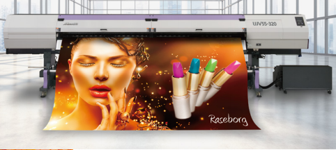 Mimaki UJV55-320 3.2m Wide-Format UV Inkjet Printer with UV-Curable Inks and High-Speed Output