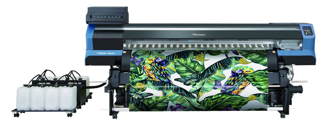 Mimaki TS55-1800 76.4-inch Wide-Format Dye Sublimation Printer with 8-Color Sb610 Inks for High-Speed Textile Printing