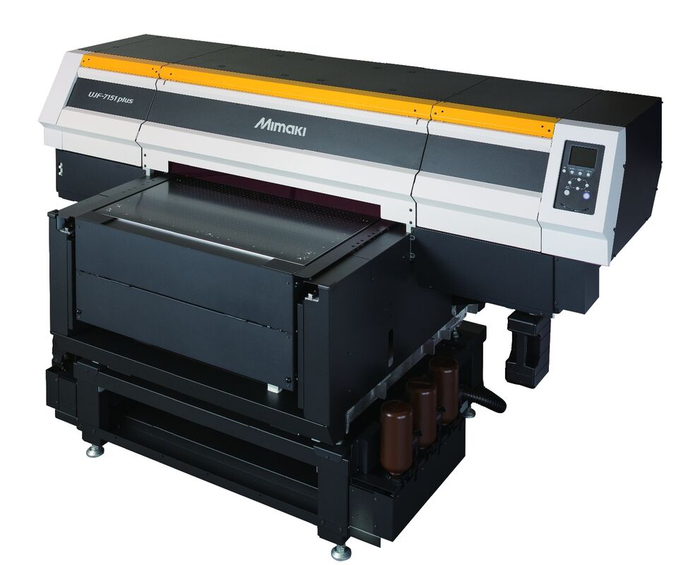 Mimaki UJF-7151 plusII Industrial UV Flatbed Printer with 1800dpi Ultra-High Resolution, 710×510mm Printable Area, and 8 Staggered Piezo Printheads