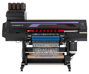 Mimaki UJV300DTF-75 Industrial UV-DTF Printer with GREENGUARD Gold Certified Inks, 1200dpi Print Resolution, and PICT Cloud Monitoring