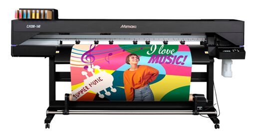 Mimaki CJV200-160 Industrial High-Speed Print & Cut Solution: Delivering 1200dpi Stunning Quality and 17.5㎡/h Productivity for Signage Professionals.