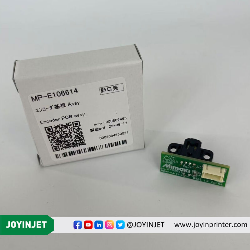 Mimaki MP-E106614 (E106614): High-Precision Linear Encoder PCB Assy — The Critical Sensor Component for Carriage Positioning and Print Registration.