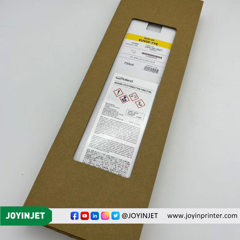 Original Roland ECO-UV EUV5P Ink Pouch 750ml Series EUV5P-7 for TrueVIS LG-640 LG-540 LG-300 VersaOBJECT MO-240 UV Printers.