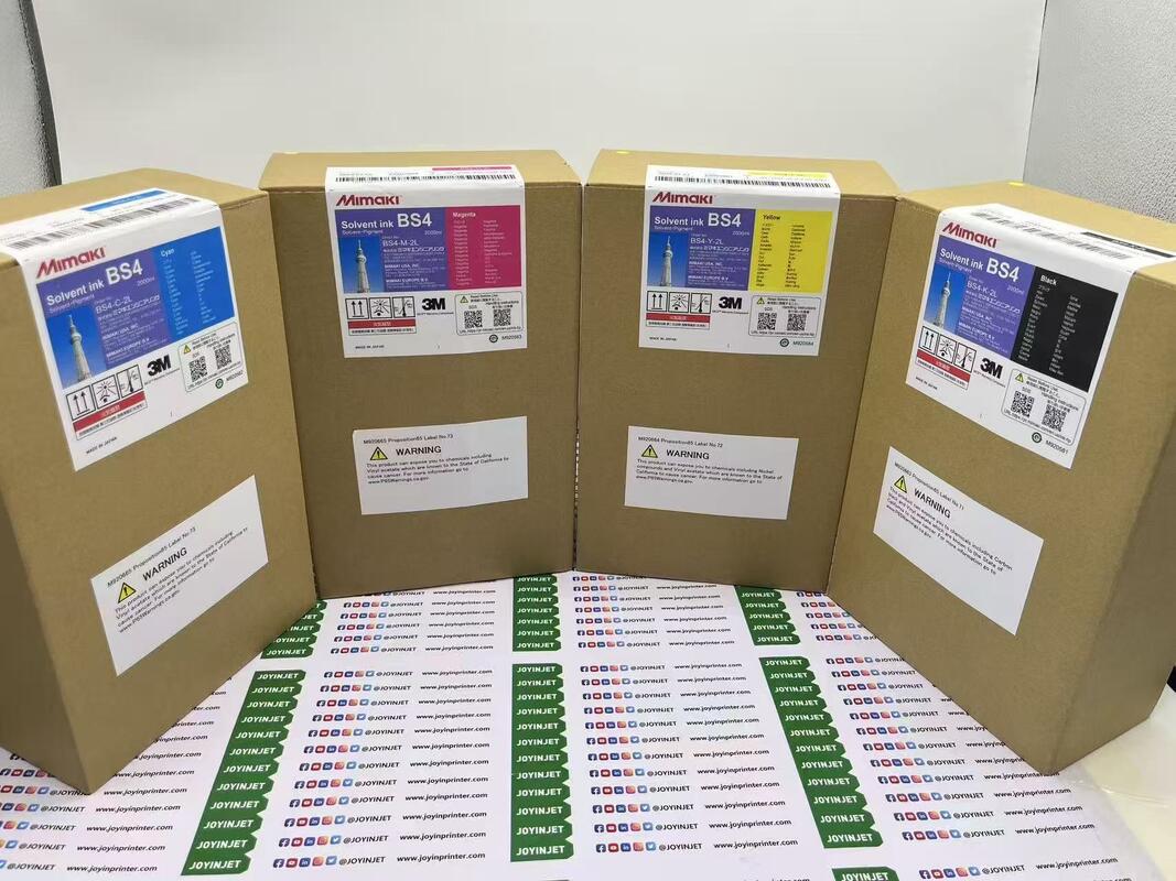Original Mimaki BS4 Eco Solvent Ink 2L Bag, CMYK, For Mimaki CJV150 CJV300 JV150 JV300 JV330 Eco Solvent Printer