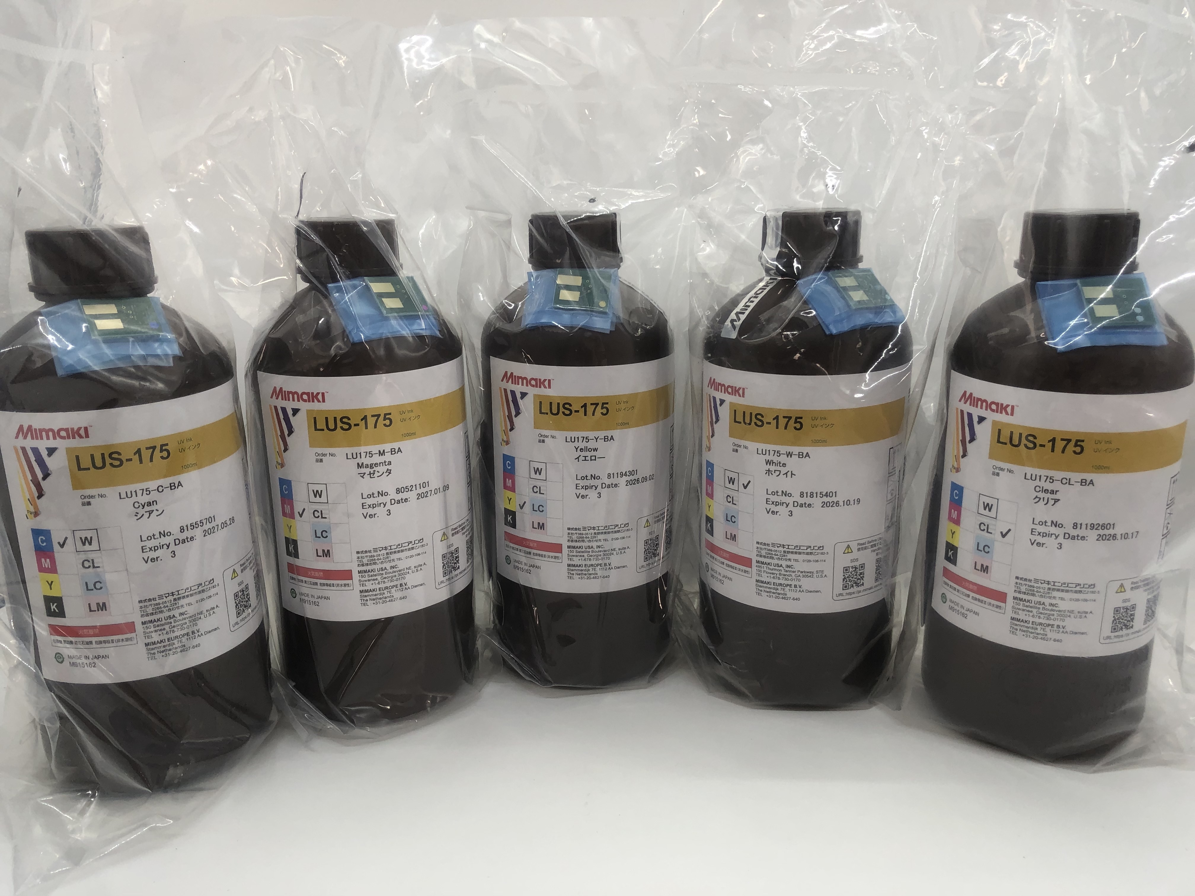 Mimaki LUS-175 UV Curable Ink for Industrial Printers